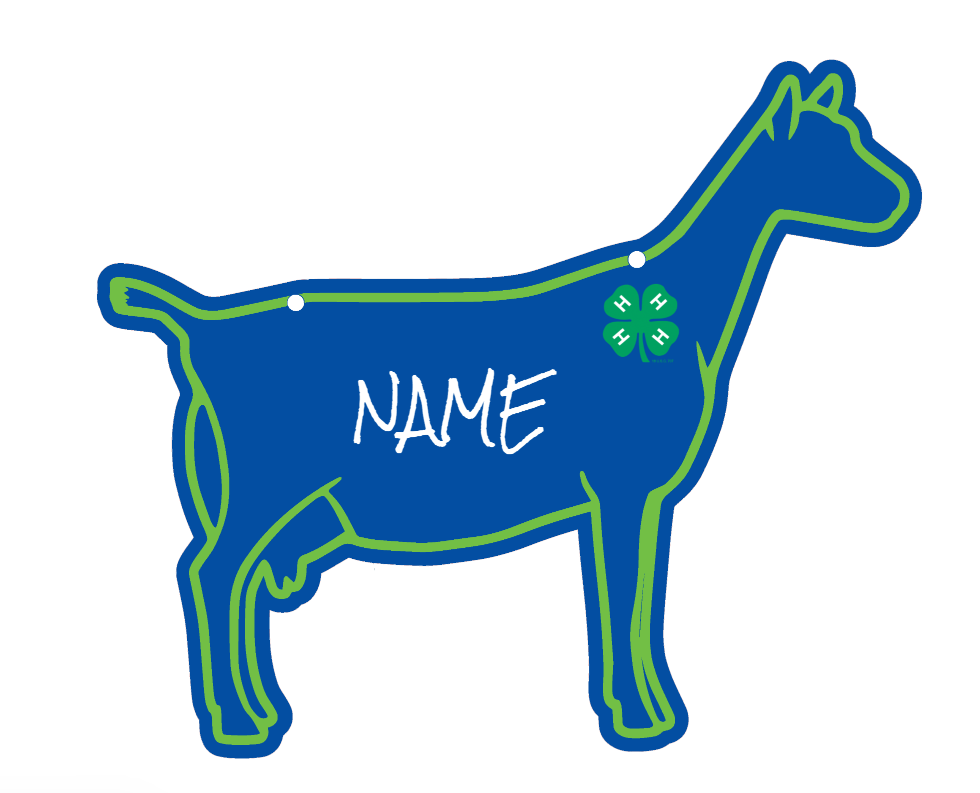 Dairy Goat Nigerian Dwarf or Alpine stall sign made from acrylic plastic