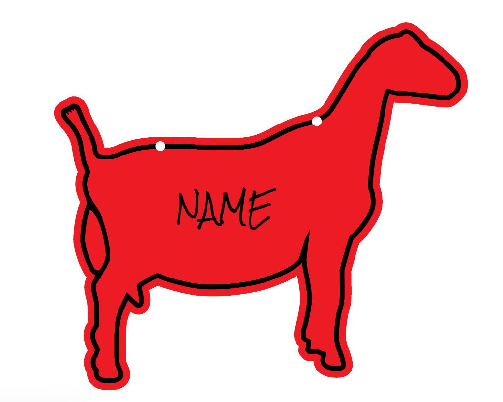 Dairy Goat Lamancha stall sign made from acrylic plastic