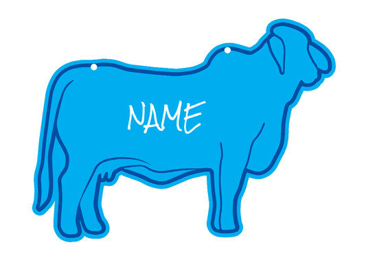 Brahman stall sign made from acrylic plastic customizable