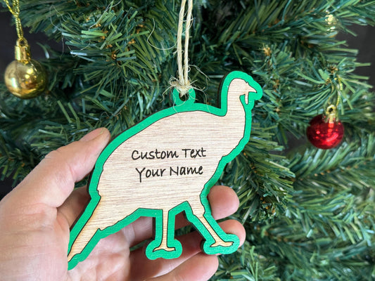 Turkey Ornament for Turkey Lovers on Christmas. Good for a Buyers Gift, Thank you Gifts, Turkey Gift