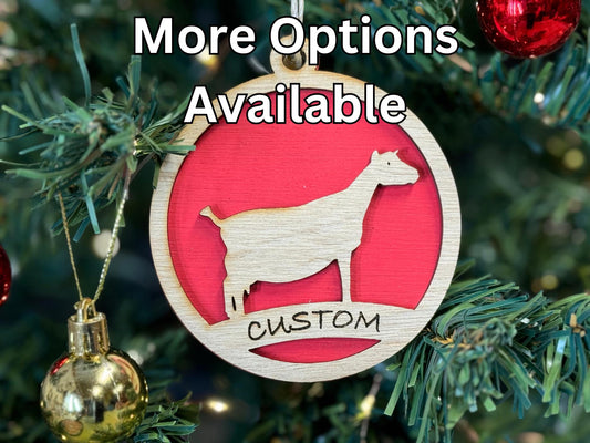 Goat Ornaments for Christmas, livestock, animal, farm, rustic, wooden, gift idea, award, thank you gift buyer gift Alpine Nigerian Nubian