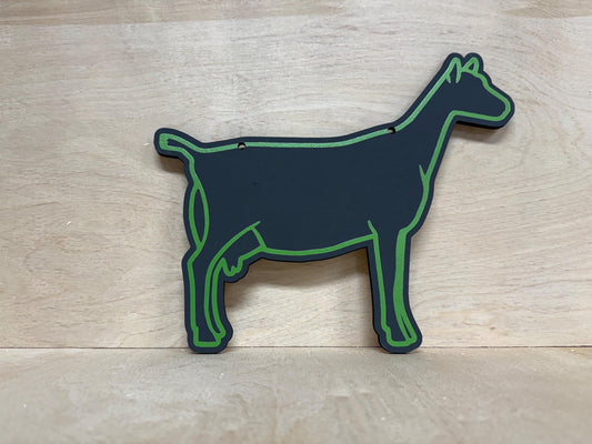Nigerian Dwarf goat Chalk stall sign for livestock shows or county fairs market nigi alpine oberhasli dairy goat