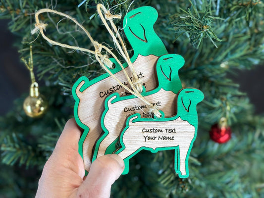 Goat-Boer Market Goat Ornament for Goat Lovers on Christmas. Good for a Buyers Gift, Thank you Gifts, Goat Gift or for Goat Mom or Market Boer Goat