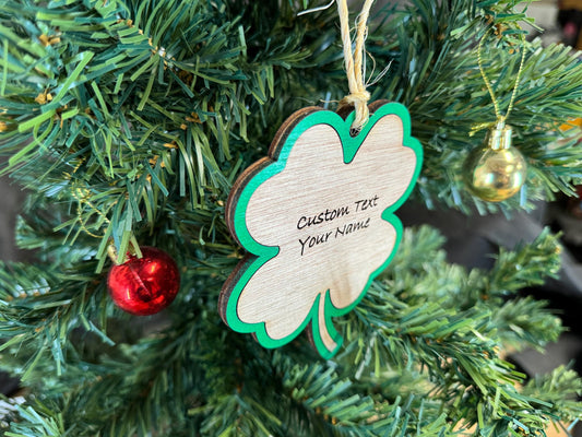 4-H Clover Ornament for 4H Clubs or Thank you gifts