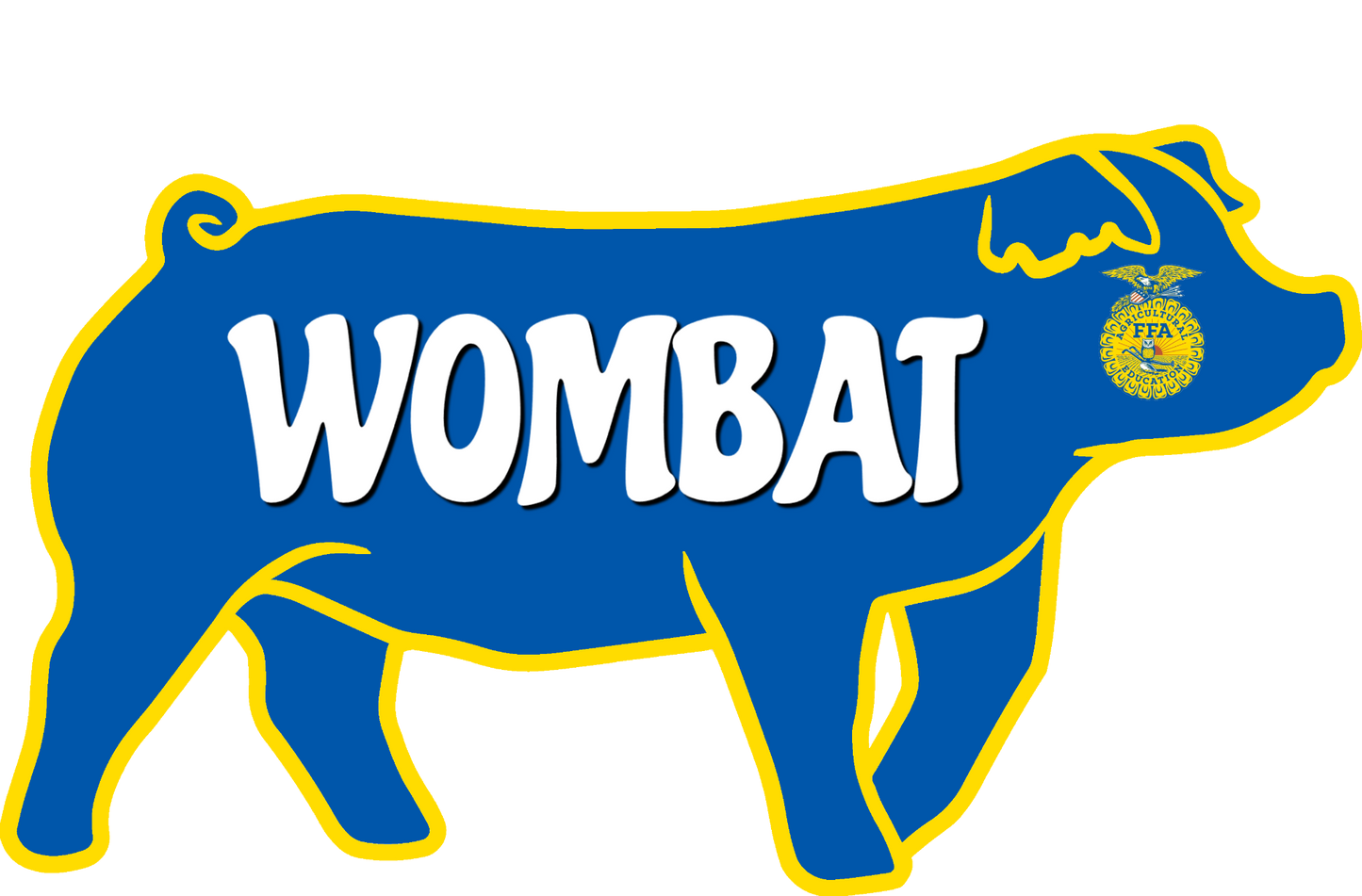 Hog stall sign plastic