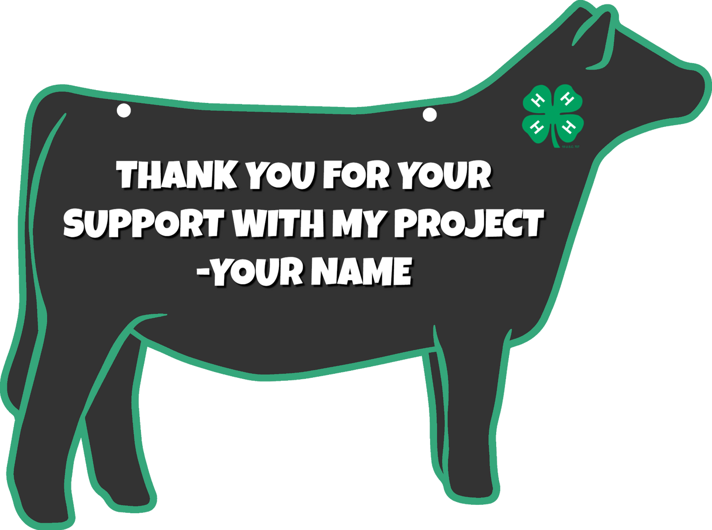 Custom Heifer Stall Sign display image