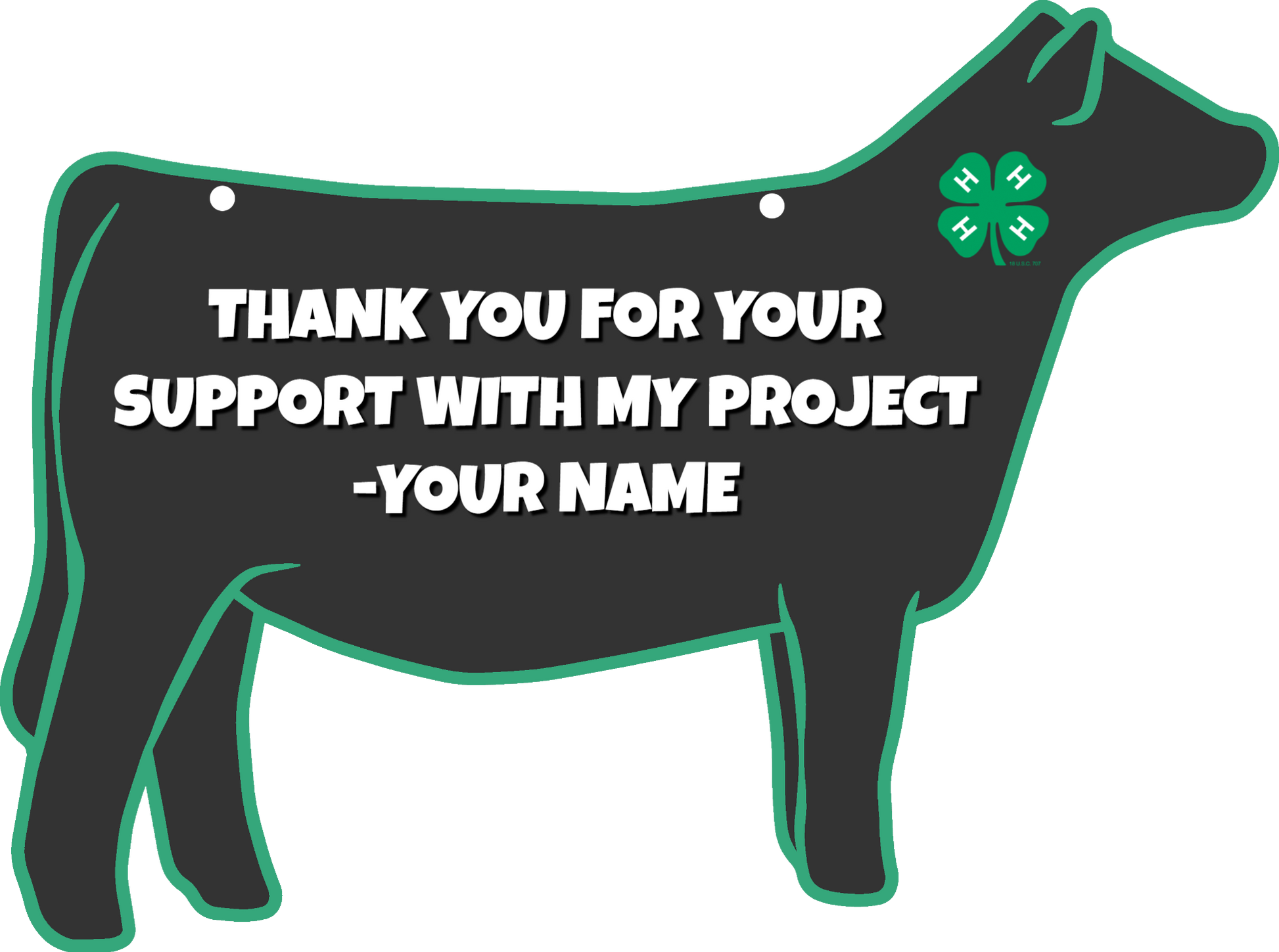 Custom Heifer Stall Sign display image