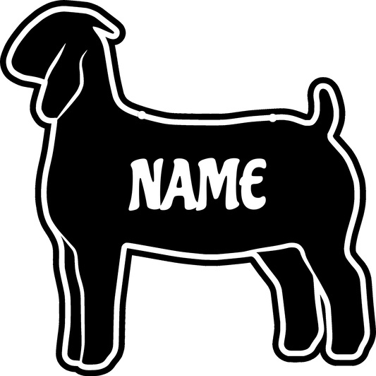 Breeding Doe stall sign plastic