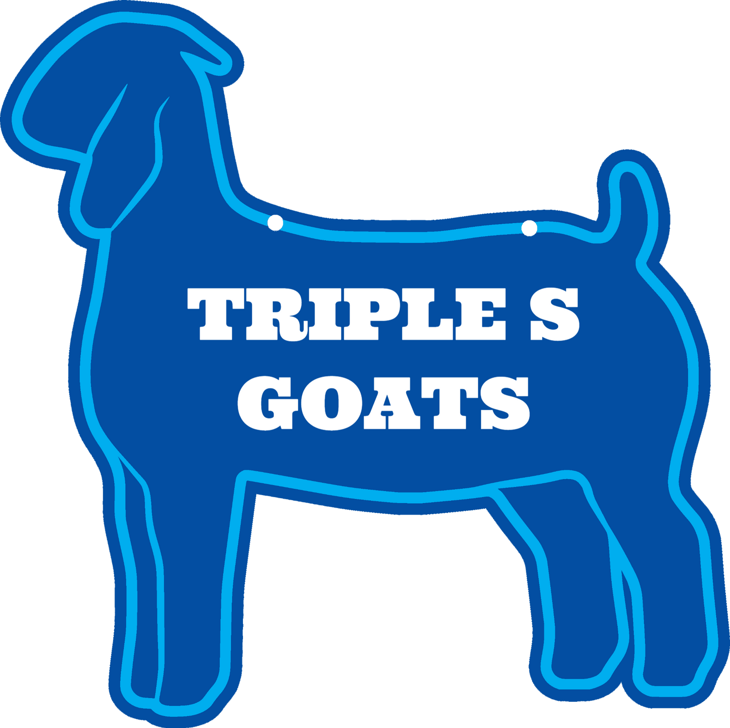 Custom Breeding Doe Stall Sign close-up