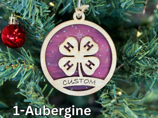 4-H Ornaments for Christmas, Thank you gift, Buyers Gift idea or 4H Club, livestock, animal, farm, rustic, wooden