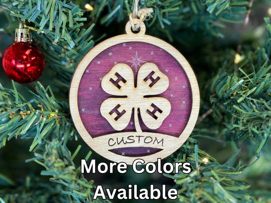 4-H Ornaments for Christmas, Thank you gift, Buyers Gift idea or 4H Club, livestock, animal, farm, rustic, wooden