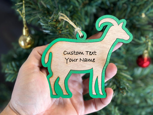 Goat-Pack Ornament for Goat Lovers on Christmas. Good for a Buyers Gift, Thank you Gifts, Goat Gift or for Goat Mom