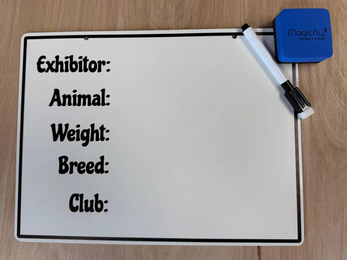 Livestock Show Whiteboard Sign product image