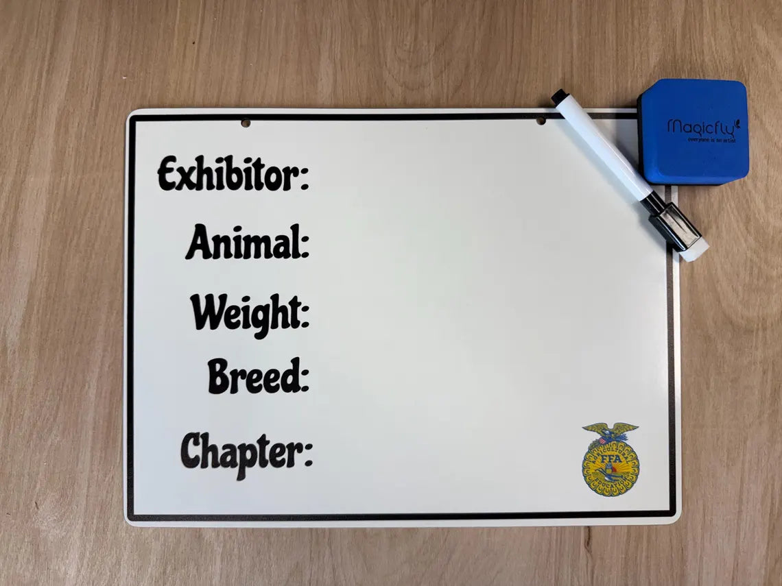 Livestock Show Whiteboard Sign product image