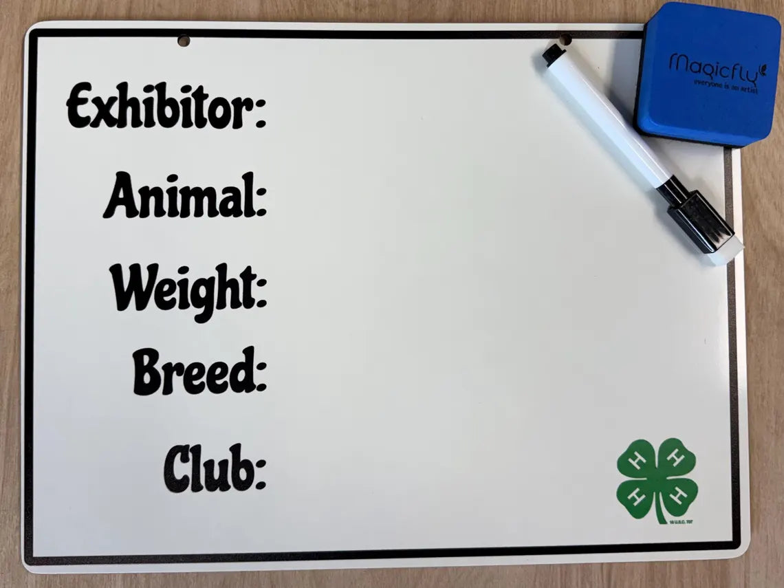 Livestock Show Whiteboard Sign product image