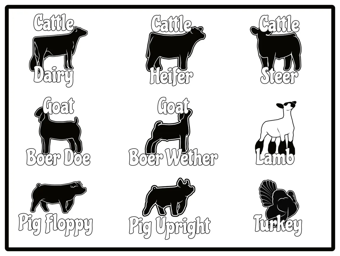 Livestock Show Whiteboard Sign product image