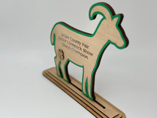 Pack Goat Show Trophy: Livestock Expo Award
