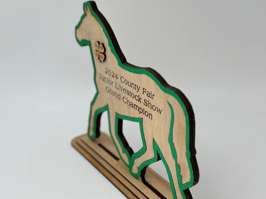 Custom Horse Show Award: Livestock Expo 4-H Trophy