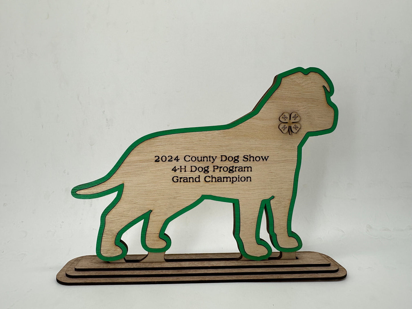 Personalized Pitbull Dog Show Trophy: 4-H Livestock Award