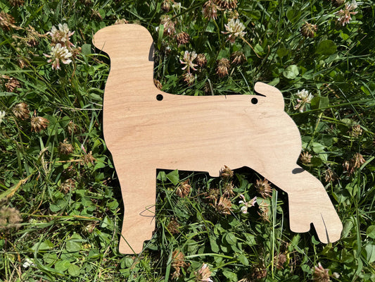 Boer Goat Wood Cutout: DIY Farm Stall Sign - 9.4" x 9"