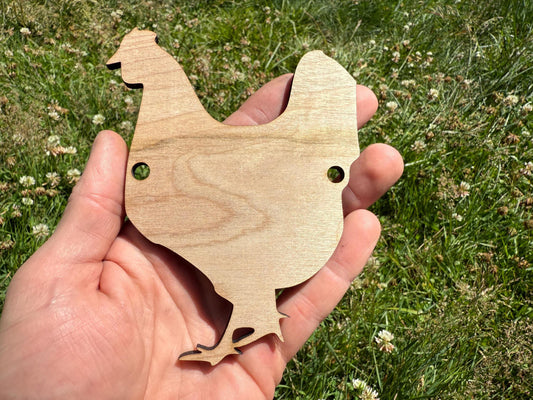 Wood Chicken Cutout: DIY Market Stall Sign, 4H Project